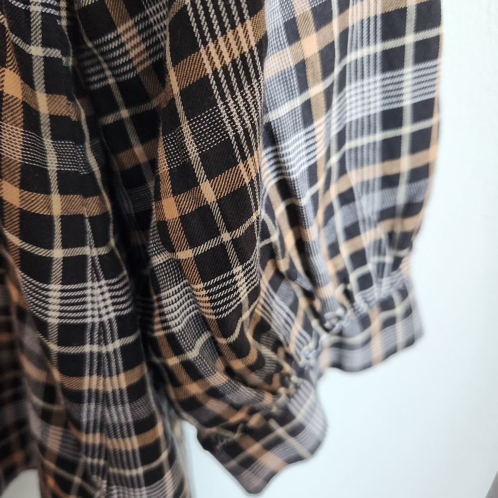 Everlane The Lightweight Flannel Mockneck Shirt Size 2 - Picture 4 of 9